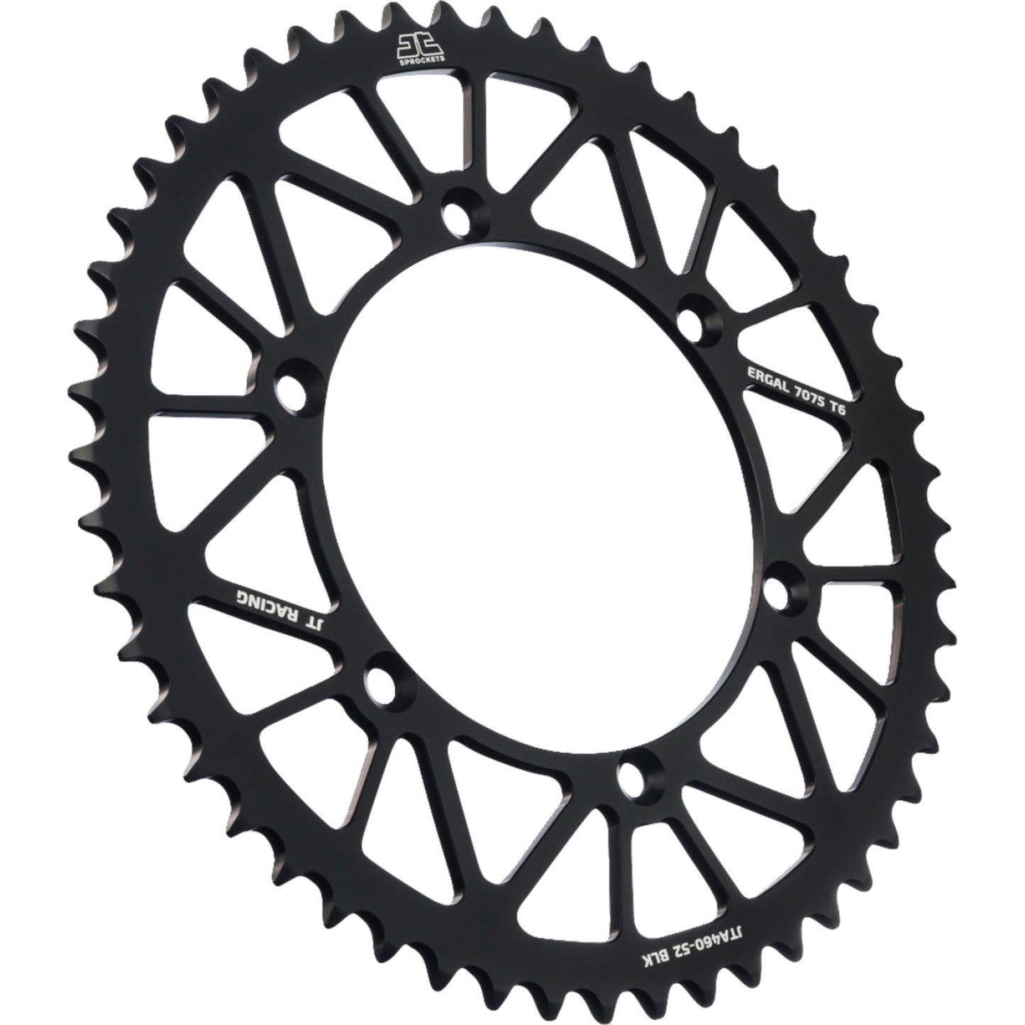 JT SPROCKETS Rear Sprocket - Black - 52 Tooth - Kawasaki JTA460.52BLK by JT Rear Sprockets   Aluminum/Alloy