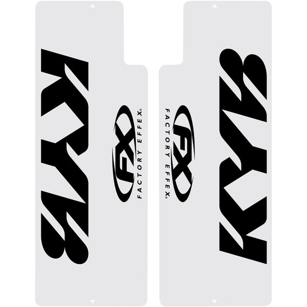 Factory Effex Fork Shield Decal - Upper - Kayaba - Black 10-38002