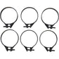 Moose Racing Carburetor Clamps - 55-58 mm - 6-Pack 110-1058