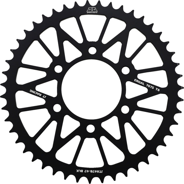 JT Sprockets Rear Sprocket - Kawasaki - Black - 47 Tooth JTA478.47BLK