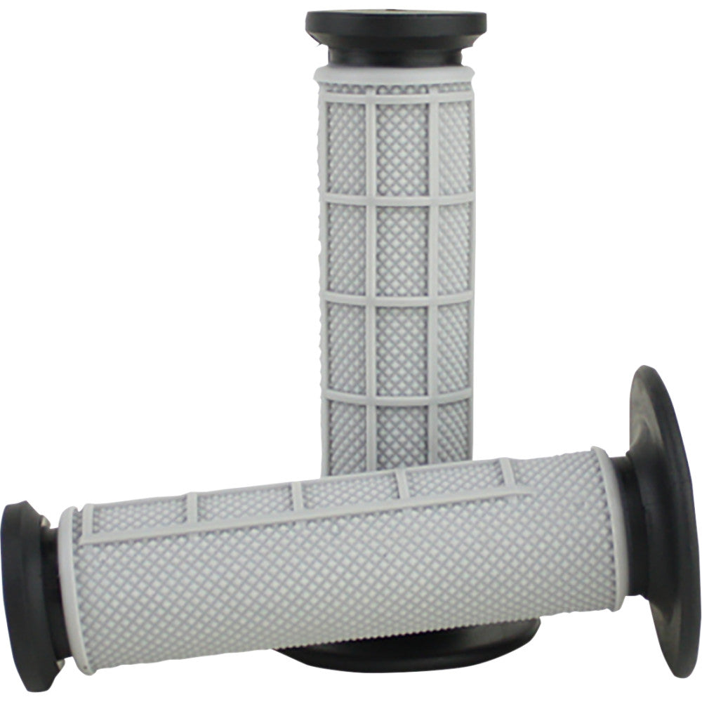 DRIVEN RACING Pro Waffle Grips - Black/Gray D535-BK