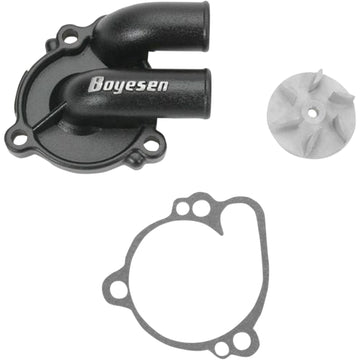 BOYESEN Impeller/Waterpump Cover - Black - Kawasaki/Suzuki WPK-10B