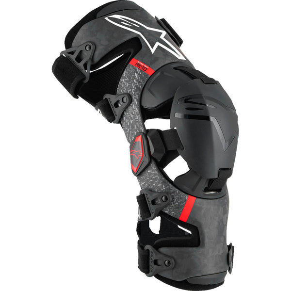 Alpinestars Supertech RK-10 Plasma Knee Braces - Black/Red - XL 6501425-13-XL