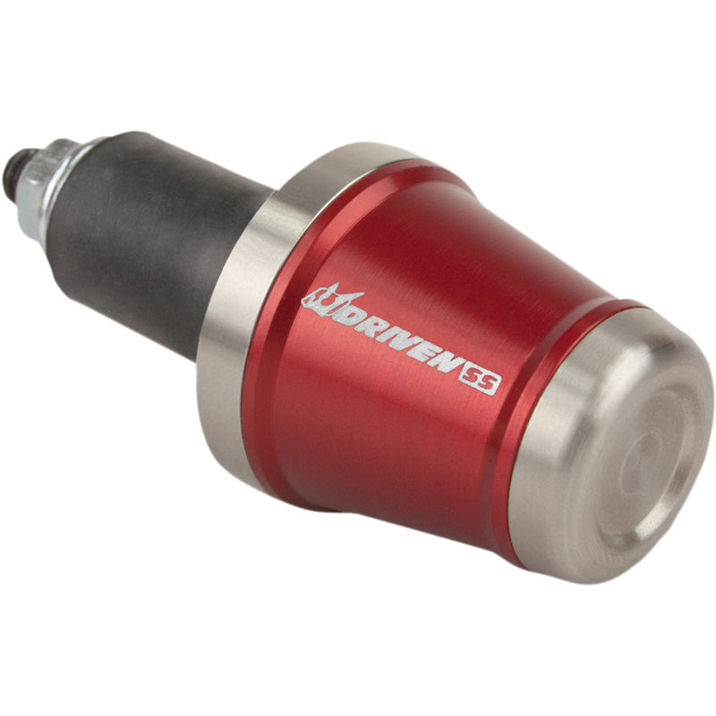 DRIVEN RACING Stainless Steel Handlebar End Weight - Red DBEW-SS-RD