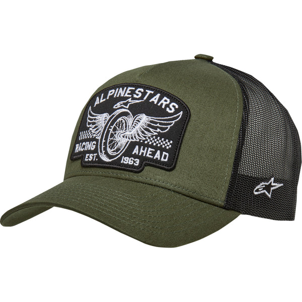 Alpinestars Heritage Patch Trucker Hat - Military/Black - One Size 1214-81721-6910-OS