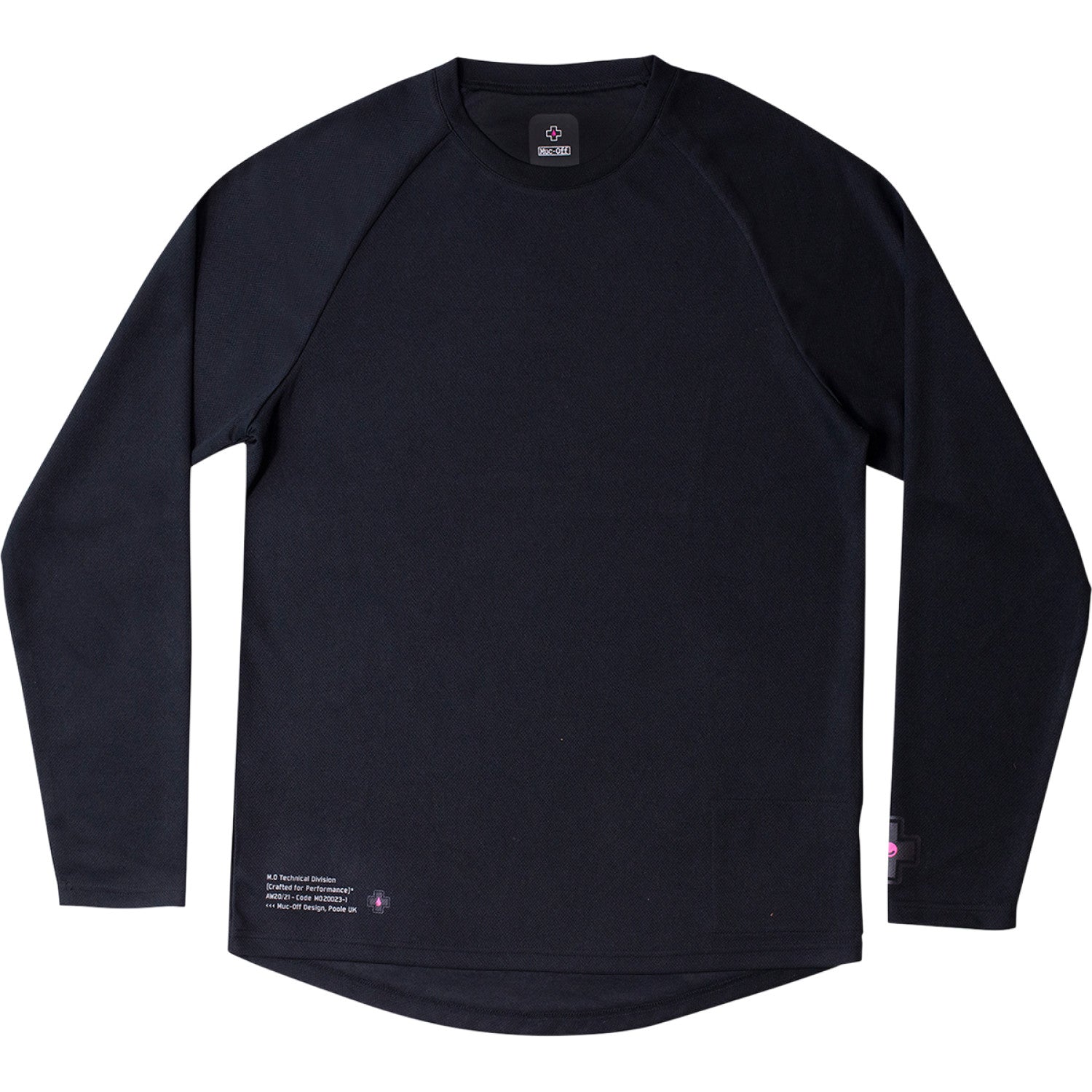 MUC-OFF USA Riders Long-Sleeve Jersey - Black - XS 20364