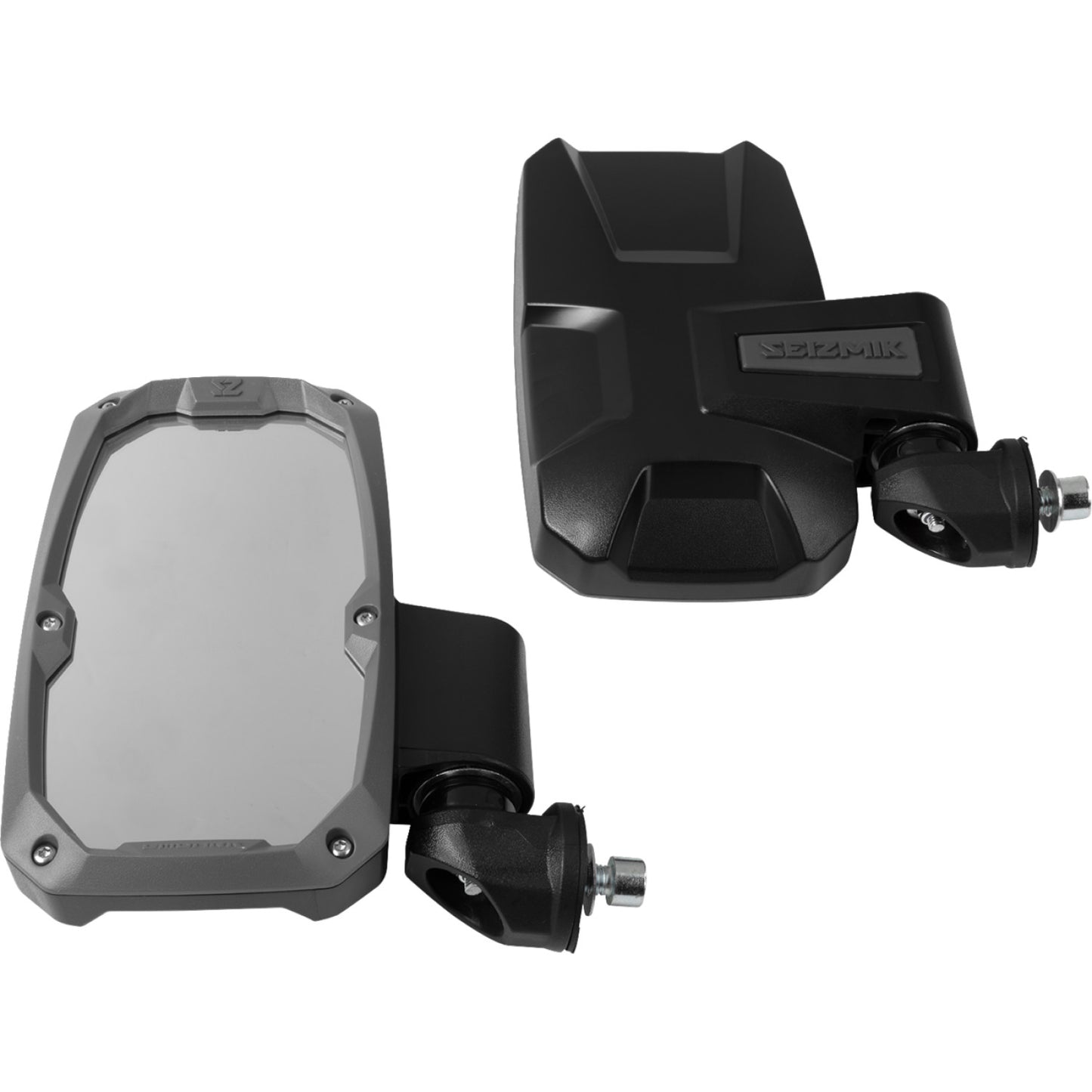 SEIZMIK Mirrors - Embark - Side View - Rectangle - Black - 1.75" ROPS - Pair 56-18104