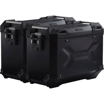 SW-Motech TRAX ADV Aluminum Case System - Black - Triumph Tiger/Tiger Explorer 1200 '12-'21 KFT.11.483.70101/B | Luggage Group