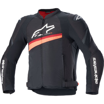 ALPINESTARS T-GP Plus R v4 Airflow Jacket - Black/ Red Fluo - Small 3300624-1030-S