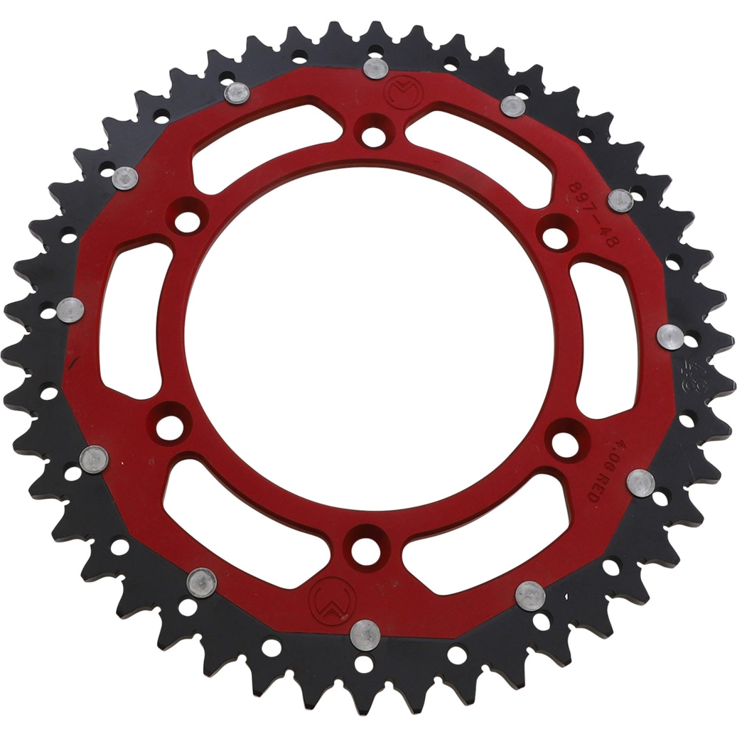 Moose Racing Dual Sprocket - Red - 48 Tooth 1210-897-48-13X