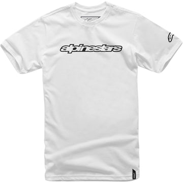 ALPINESTARS Wordmark T-Shirt - White/Black - Medium 1036720152010M