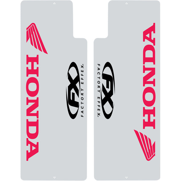 Factory Effex Fork Shield Decal - Upper - Honda - Red 06-38302