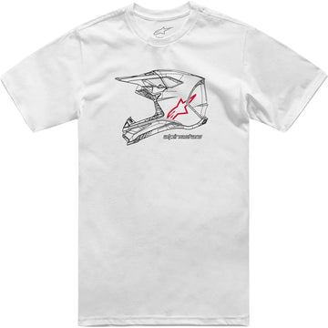 ALPINESTARS MX Helmet T-Shirt - White - Medium 1214-73116-20-M