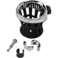CIRO Drink Holder - 7/8" & 1" Handlebar Mount - Chrome/Chrome Clamp 50412