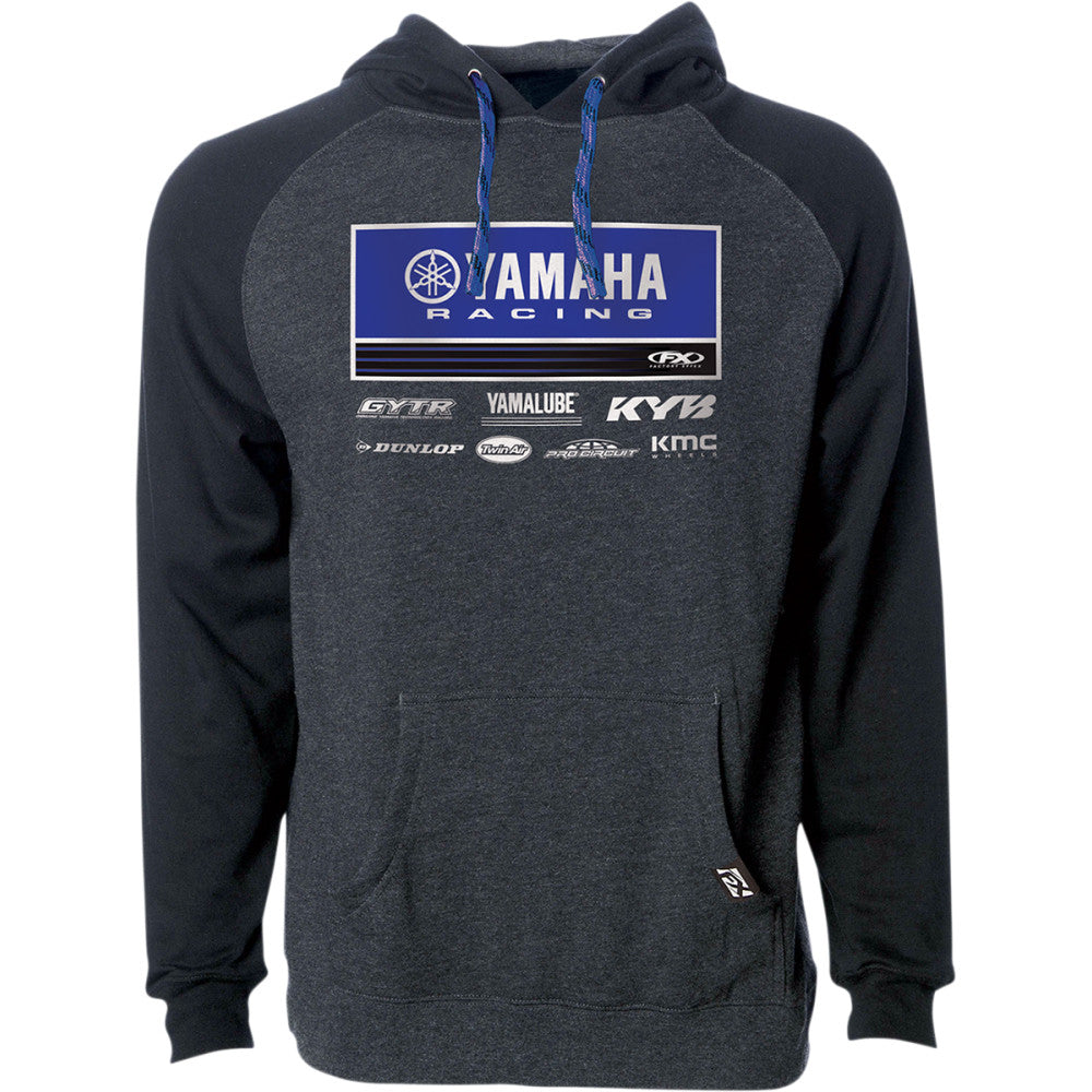 FACTORY EFFEX Yamaha 21 Racewear Hoodie - Charcoal/Black - XL 24-88226