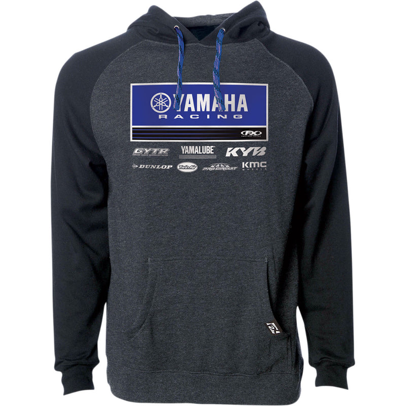 FACTORY EFFEX Yamaha 21 Racewear Hoodie - Charcoal/Black - Medium 24-88222