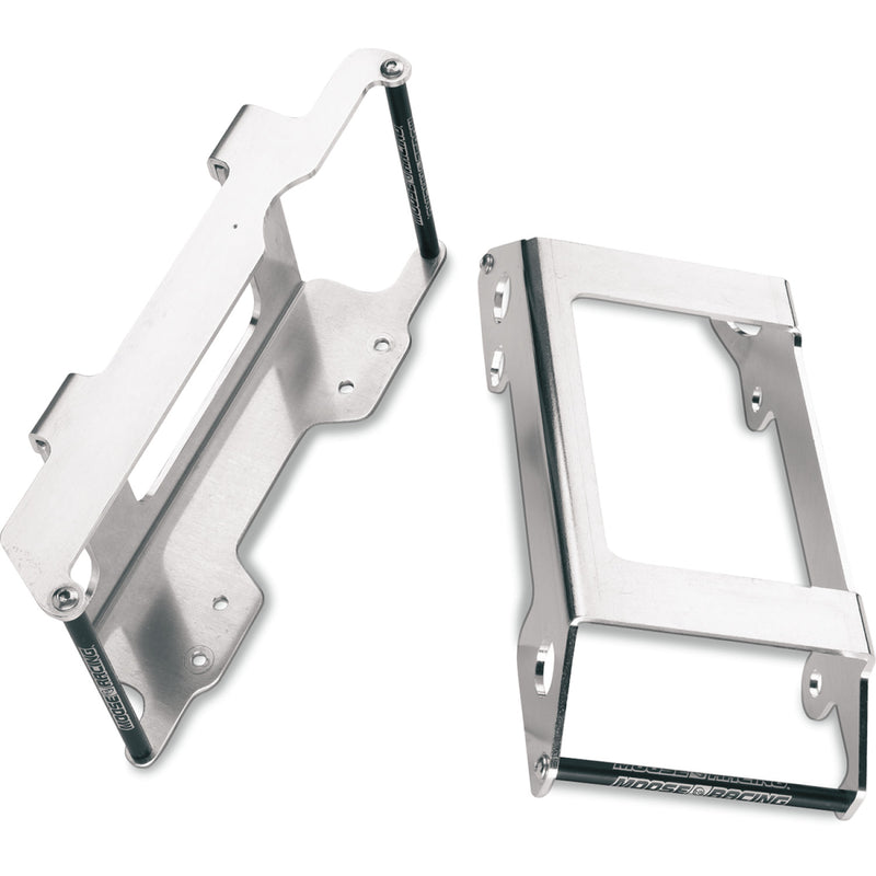 Moose Racing Radiator Braces - Silver - Honda 11-162