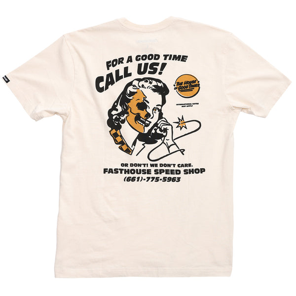 Fasthouse Call Us Tee Natural XXLarge