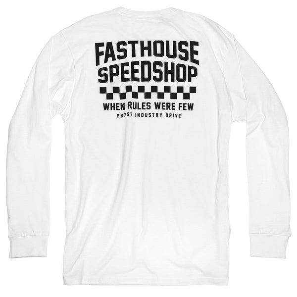 Fasthouse Chalet LS Tee White