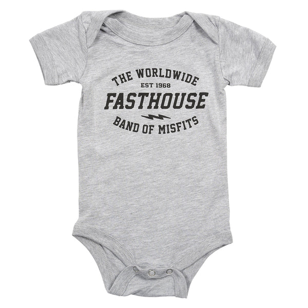 Fasthouse Infant Coalition Onsie, Athletic Heather - 12/18 MOS