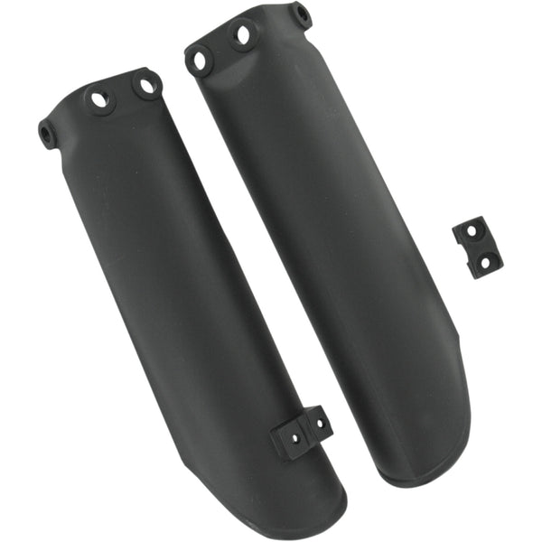 Acerbis Lower Fork Covers for Inverted Forks - Black 2253020001