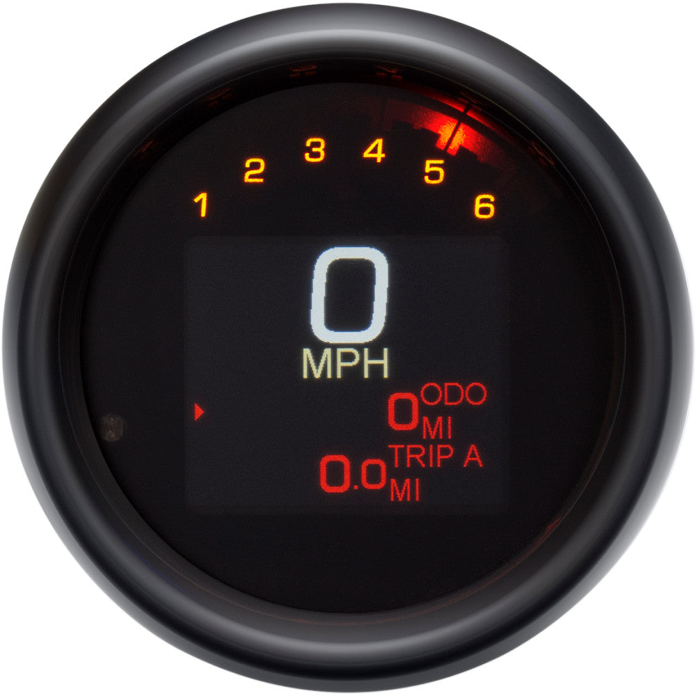 Dakota Digital Tank Speedometer - Black Bezel - 3-3/8" MLX-3000-K