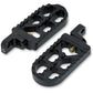 Joker Machine Adjustable Serrated Long Footpegs - Black - XL 08-56-3B | Footpegs & Parts