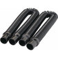 Moose Offroad MAC-X Expandable Ultra Flex Air Pumper System Hose - 2'-6' - Black MAC-X-HOSE-BLK-MSE | Helmet Accessories