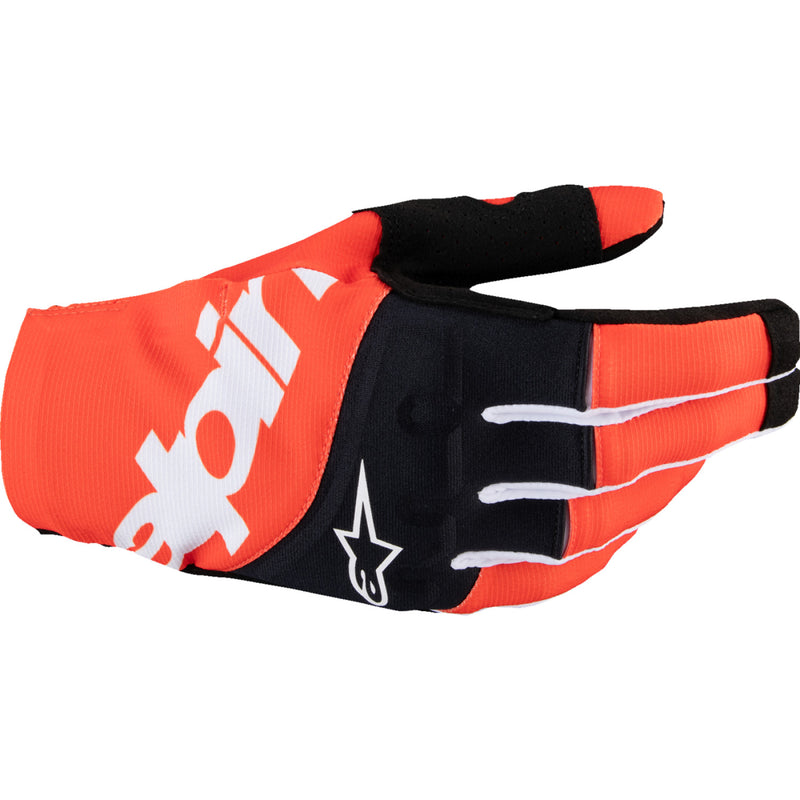 ALPINESTARS Techstar MX Gloves - Black/Hot Orange - Large 3560125-1041-L