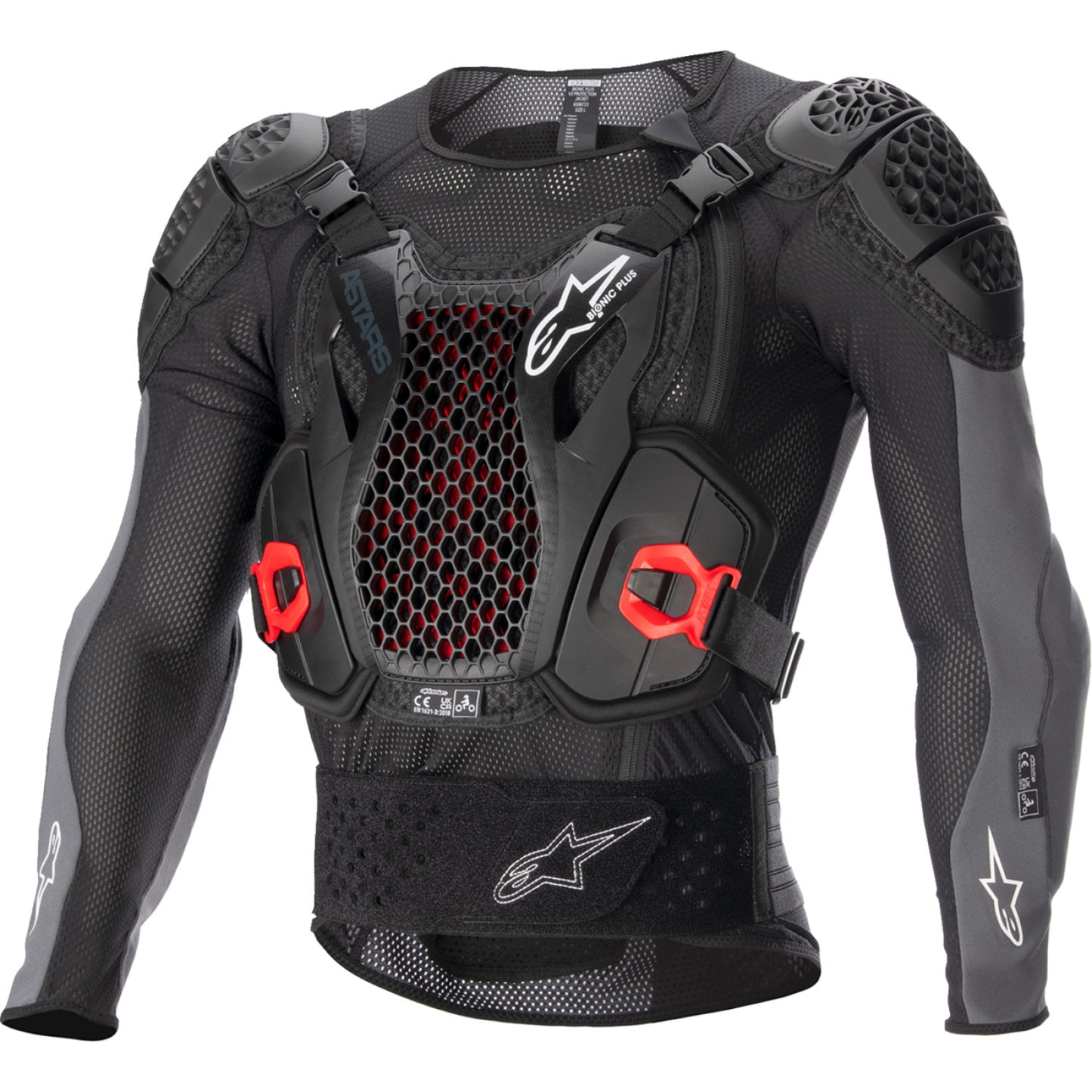 ALPINESTARS Bionic Plus v2 Protection Jacket - Black/Anthracite/Red - Small 6506723-1036-S