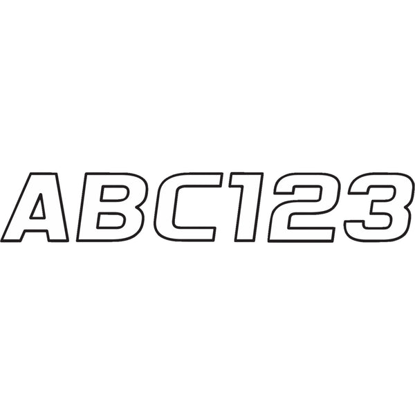Hardline I.D. Sticker Kit - 700 Series - White WHBLK700