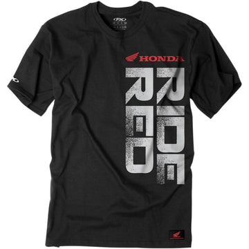 FACTORY EFFEX Honda Ride Red Vertical T-Shirt - Black - 2XL 16-88316