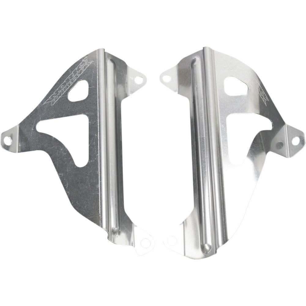 WORKS CONNECTION Radiator Brace Set - Silver - Yamaha 18-072