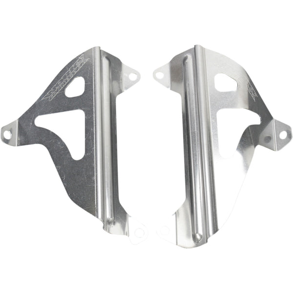 Works Connection Radiator Brace Set - Silver - Yamaha 18-072