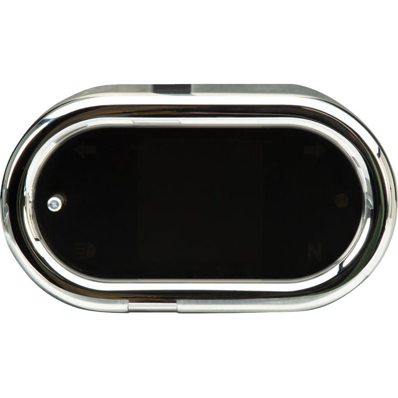 Dakota Digital Handle Bar Mount Speedometer - With Signals - Oval - Chrome MLX-5400