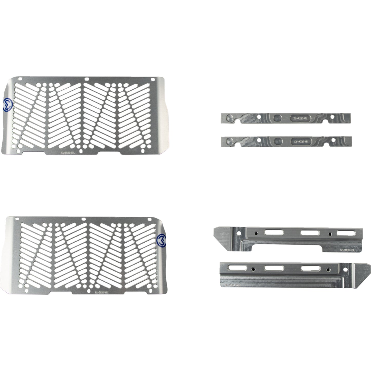 Moose Racing Billet Radiator Guards - Silver - Beta 12-4024