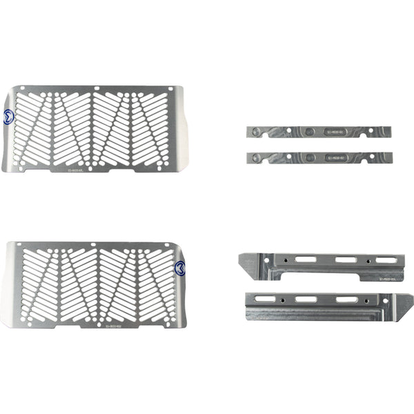 Moose Racing Billet Radiator Guards - Silver - Beta 12-4024