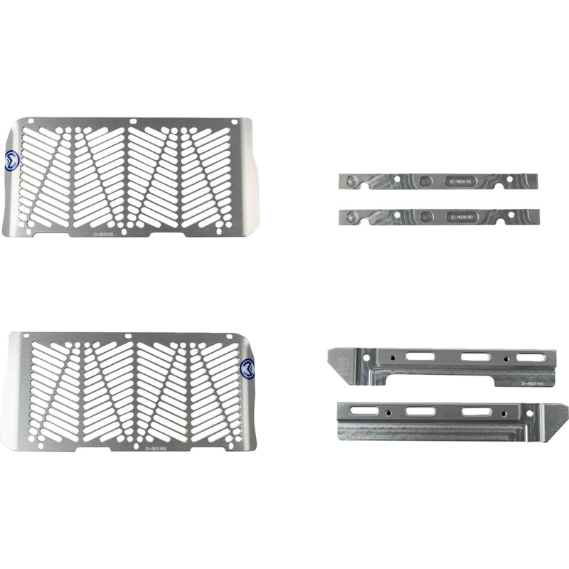 Moose Racing Billet Radiator Guards - Silver - Beta 12-4024