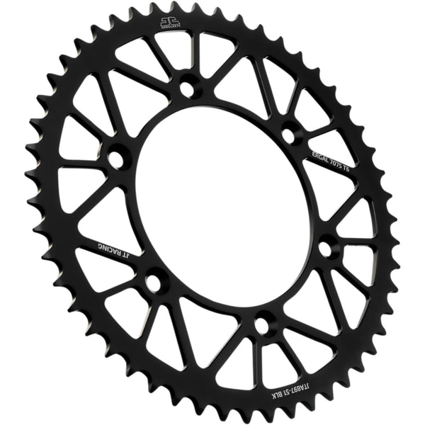 JT Sprockets Rear Sprocket - Black - 51-Tooth JTA897.51BLK