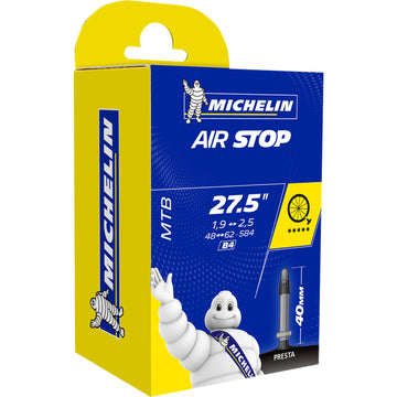 Michelin Air Stop Tube - 1.9"-2.5"x27.5" - Presta 40 mm 16880 | Bicycle Tire Urban | Michelin