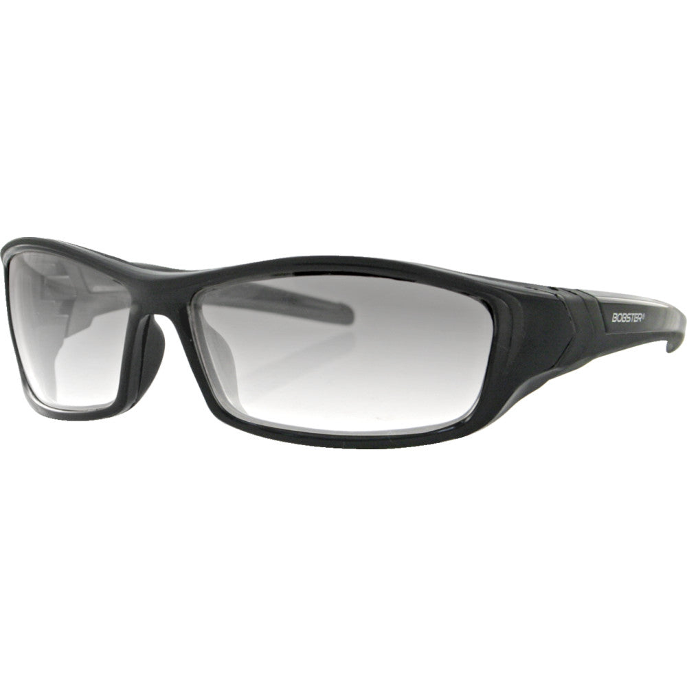 BOBSTER Hooligan Sunglasses - Gloss Black - Clear Photochromic Lens BHOO101