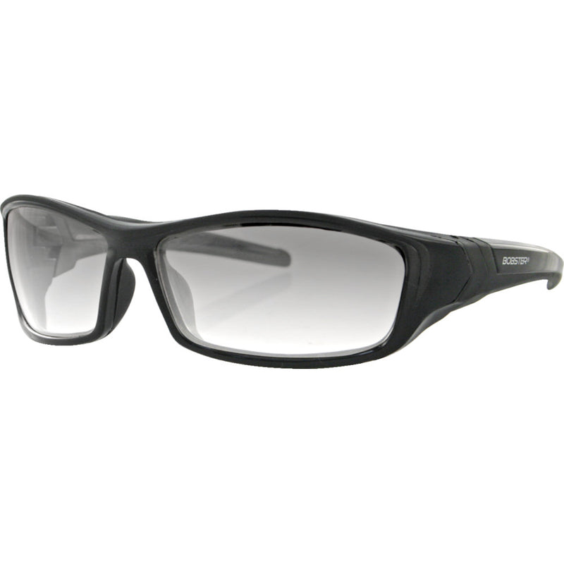 BOBSTER Hooligan Sunglasses - Gloss Black - Clear Photochromic Lens BHOO101