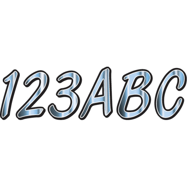 Hardline I.D. Sticker Kit - 400 Series - Chrome Gradation CHBKG400