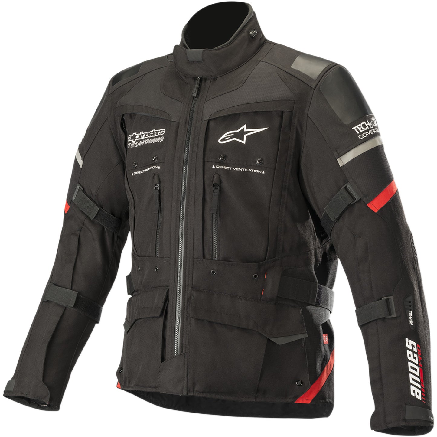 ALPINESTARS Andes Pro Drystar? Jacket - Black/Red - 2XL 3207119-13-2X