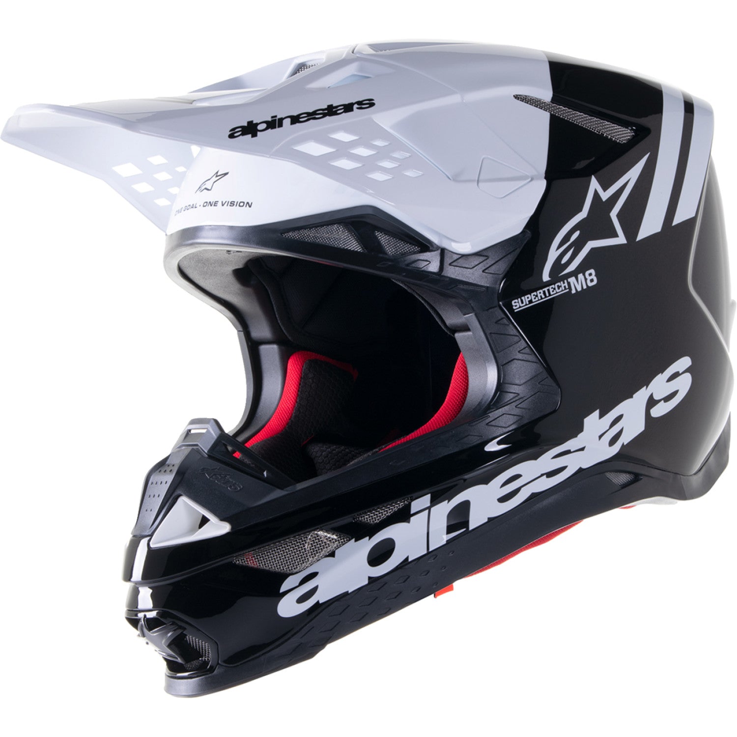 ALPINESTARS Supertech M8 Helmet - Radium 2 - MIPS? - Gloss Black/White - XL 8301523-12-XL