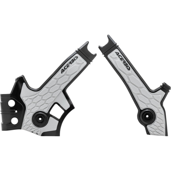 Acerbis X-Grip Frame Guards - Black/Silver - DR 650S/SE 2801931001