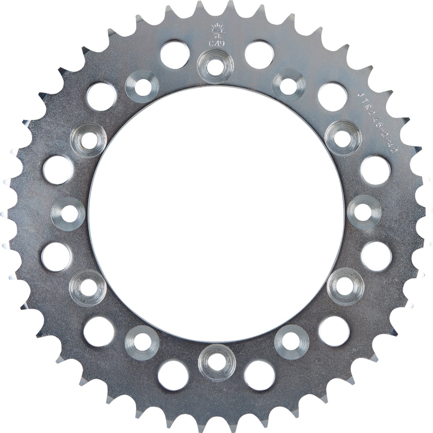 JT SPROCKETS Rear Sprocket - 42 Tooth - Honda/Yamaha JTR245/2.42 by JT Rear Sprockets   Steel Type