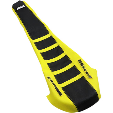 Blackbird Racing Zebra Seat Cover - Gripper - Black/Yellow 1330ZUS