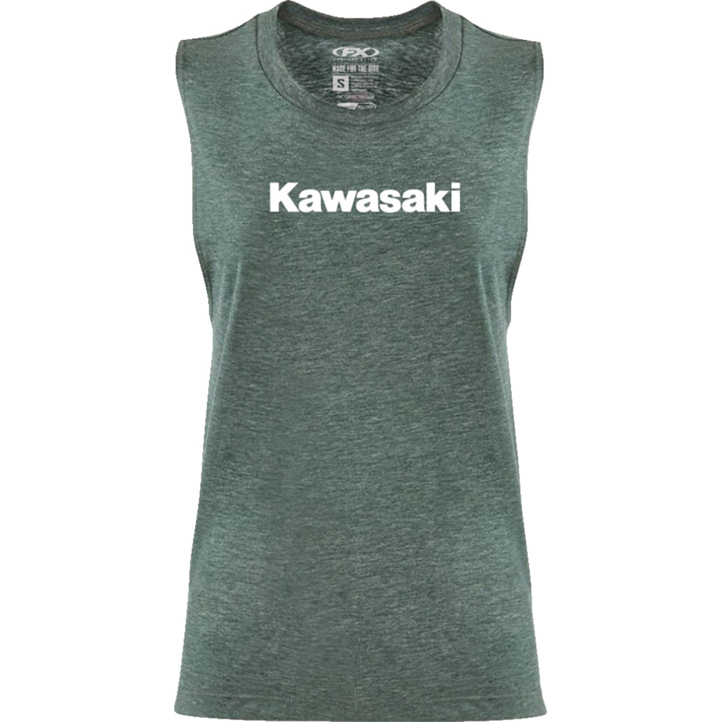 FACTORY EFFEX Women's Kawasaki Muscle Tank Top - Heather Forest Green - Small 27-87150