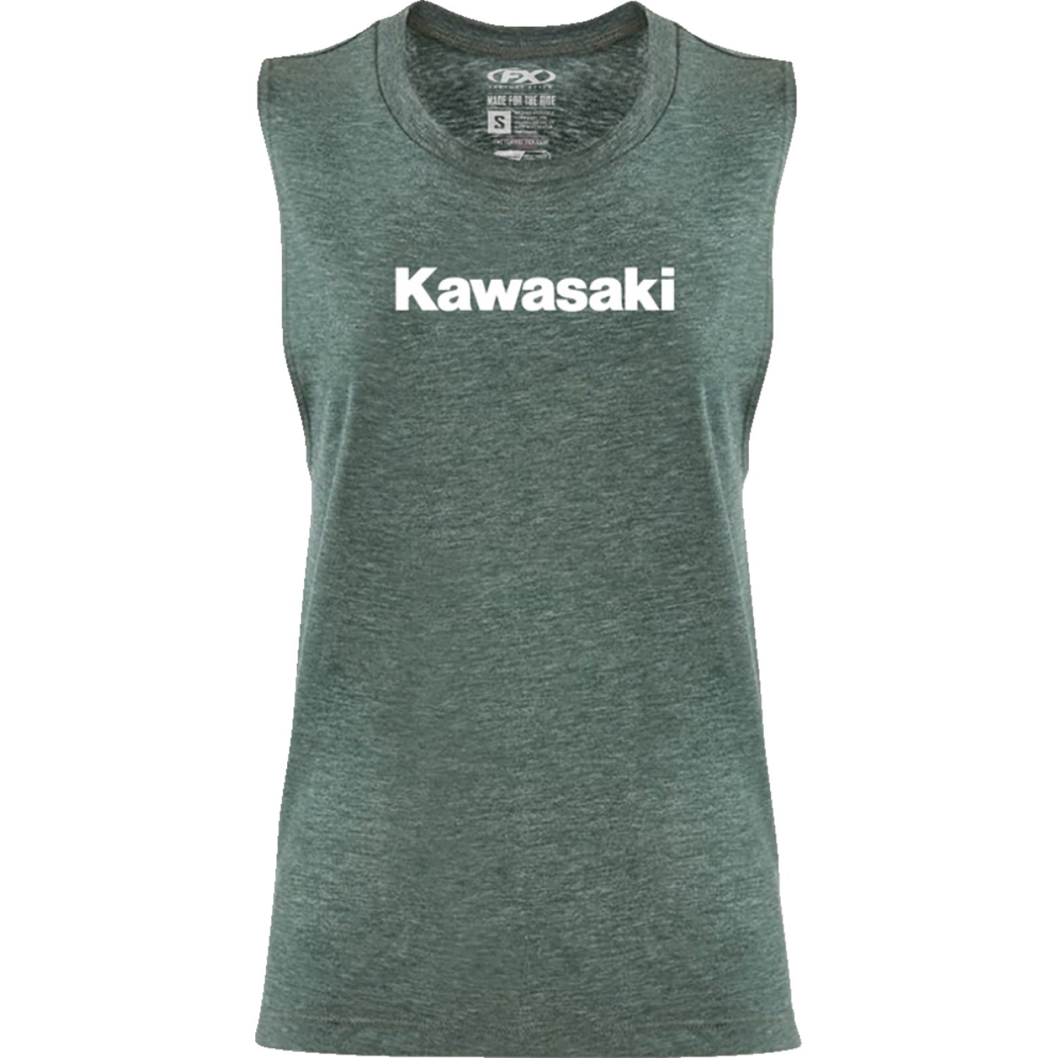 FACTORY EFFEX Women's Kawasaki Muscle Tank Top - Heather Forest Green - Medium 27-87152